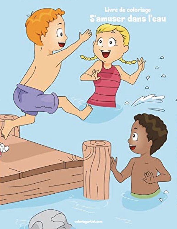 Livre De Coloriage S'Amuser Dans L'Eau 1-..