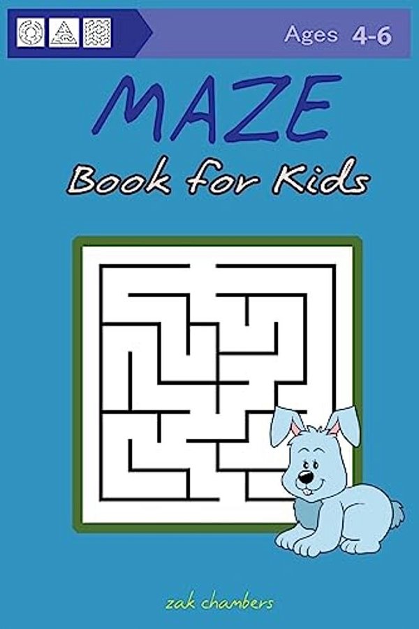Maze Book For Kids Ages 4-6-..
