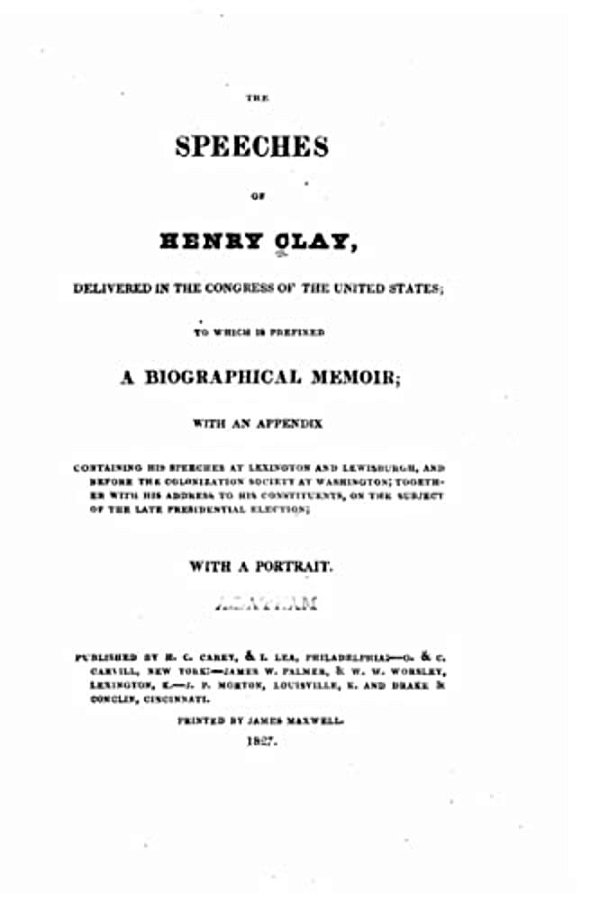 The Speeches Of Henry Clay-..