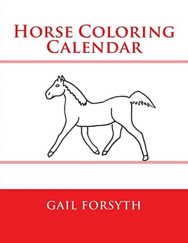 Horse Coloring Calendar-..