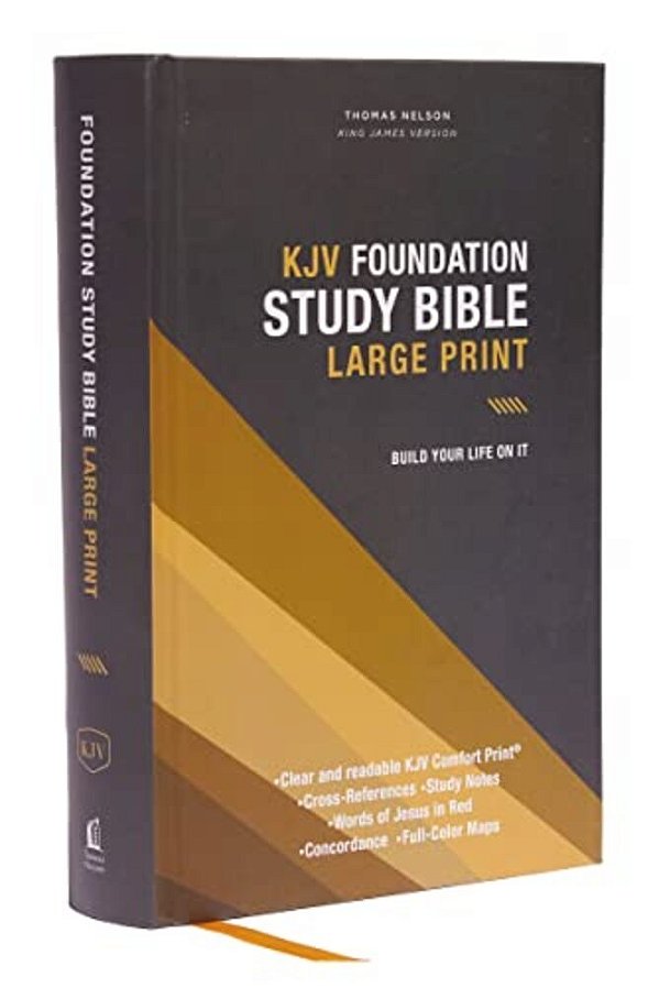 Kjv, Foundation Study Bible, Large Print, Hardcover, Red Letter, Comfort Print: Holy Bible, King James Version-..