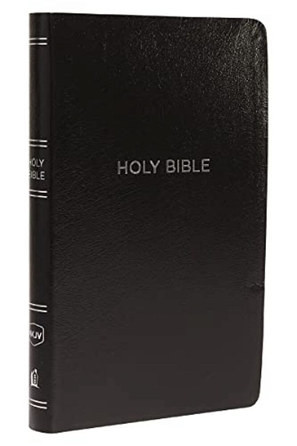 Nkjv, Thinline Reference Bible, Leather-Look, Black, Red Letter Edition, Comfort Print-..