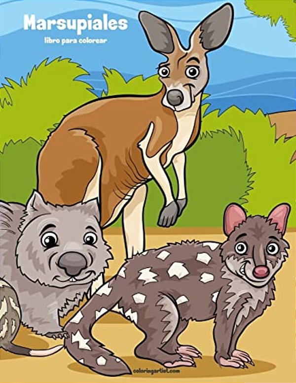 Marsupiales Libro Para Colorear 1-..