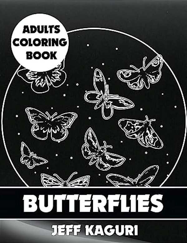 Adults Coloring Book: Butterflies-..
