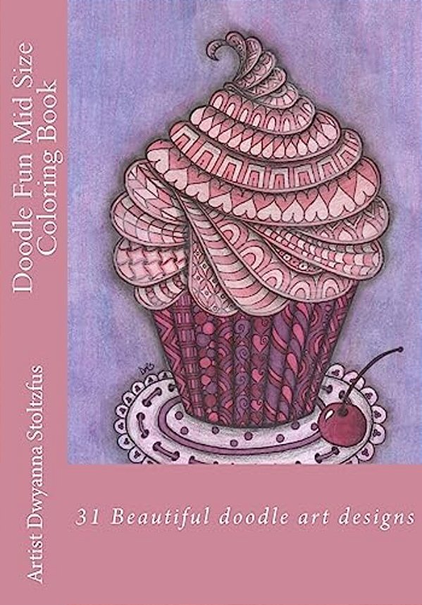 Doodle Fun Mid Size Coloring Book: 31 Beautiful Doodle Art Designs-..