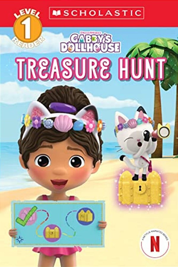 Treasure Hunt (Gabby's Dollhouse: Scholastic Reader, Level 1 #3)-..