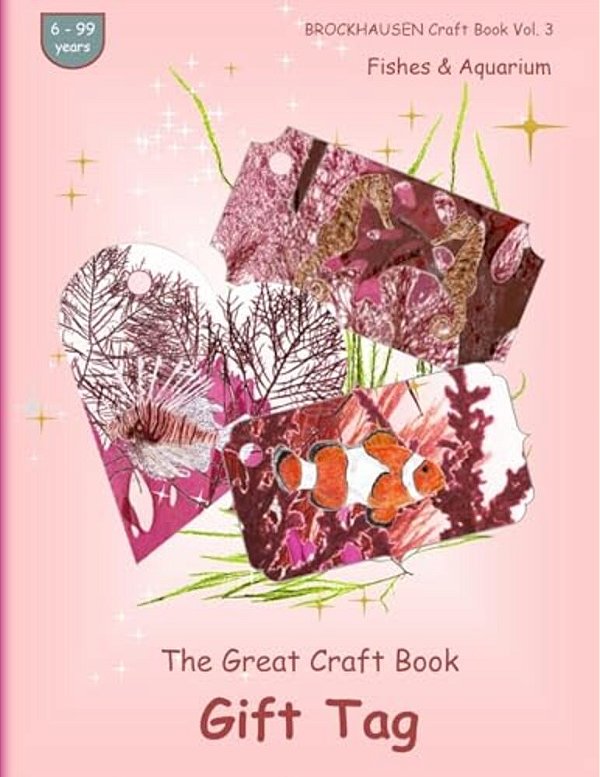 Brockhausen Craft Book Vol. 3 - The Great Craft Book - Gift Tag: Fishes & Aquarium-..
