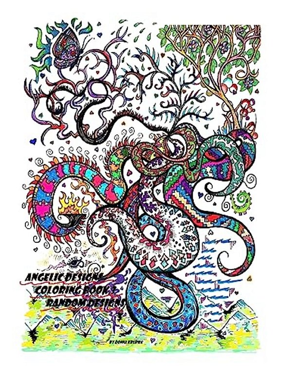 Angelic Designs Coloring Book 3: Random Designs-..