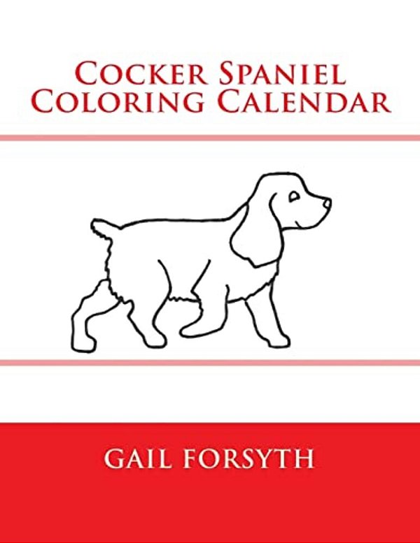 Cocker Spaniel Coloring Calendar-..