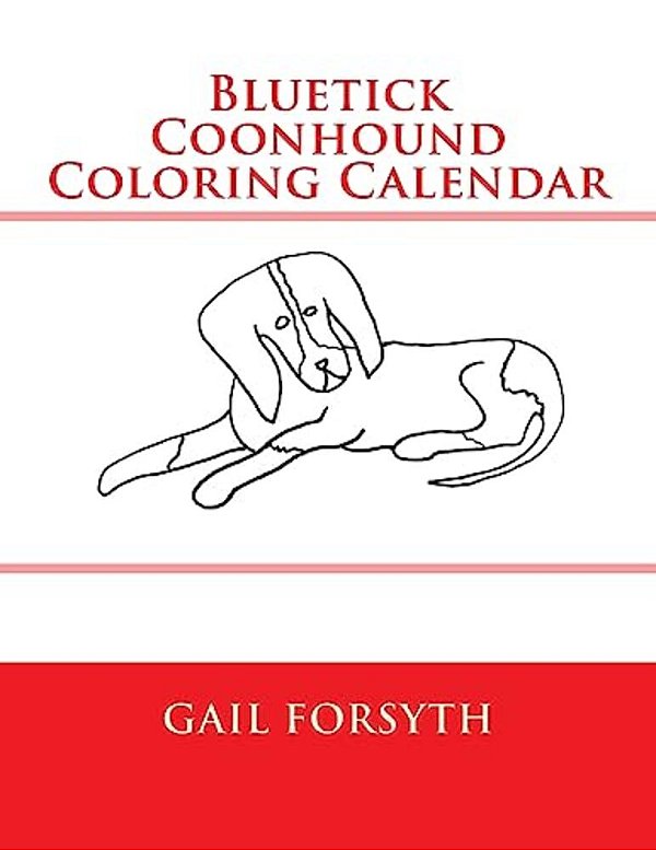 Bluetick Coonhound Coloring Calendar-..