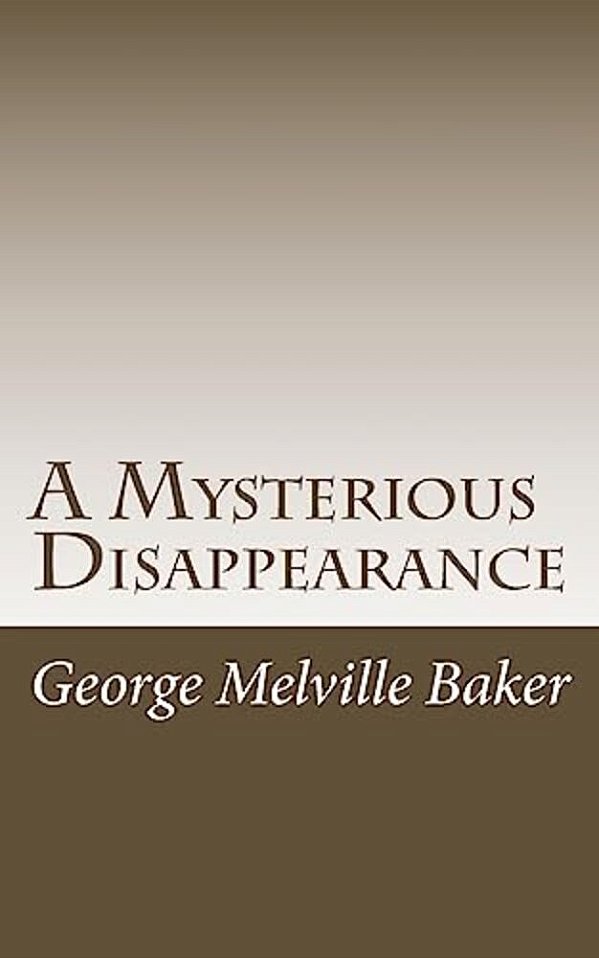 A Mysterious Disappearance-..