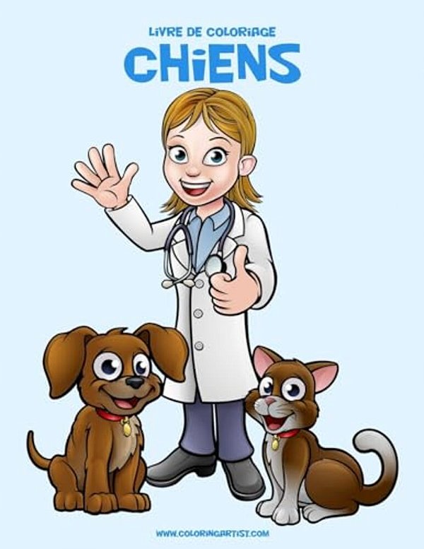Livre De Coloriage Chiens 1 & 2-..