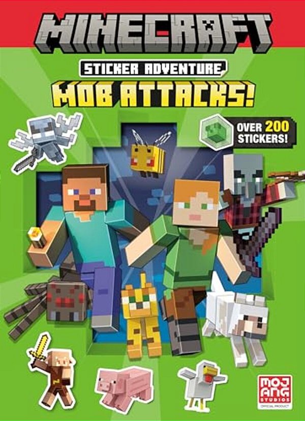 Minecraft Sticker Adventure: Mob Attacks! (Minecraft)-..
