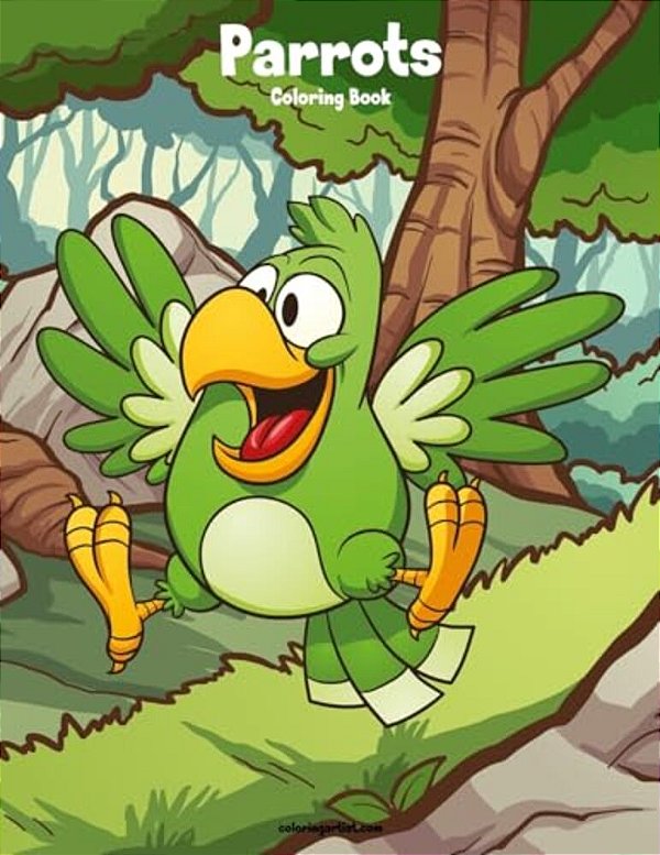 Parrots Coloring Book 1-..