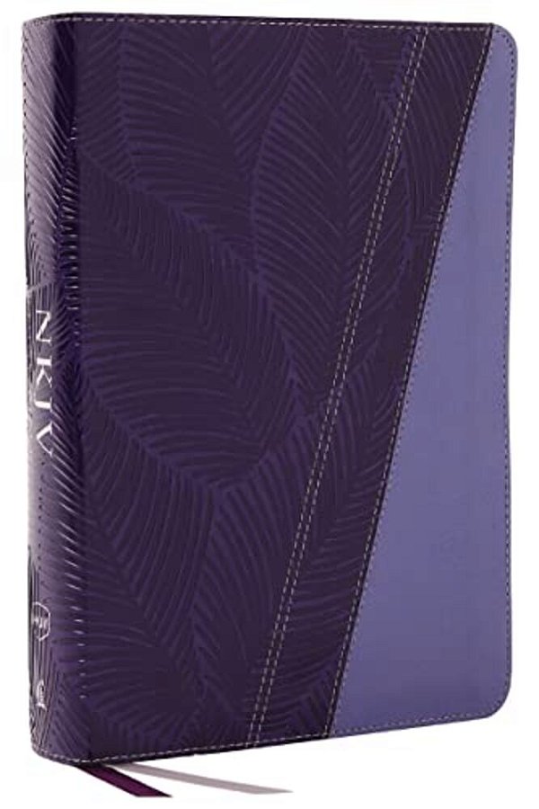 Nkjv Study Bible, Leathersoft, Purple, Full-Color, Thumb Indexed, Comfort Print: The Complete Resource For Studying God's Word-..