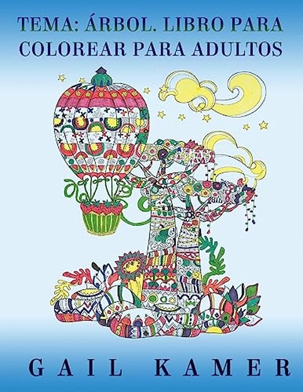 Tema: Arbol. Libro Para Colorear Para Adultos-..