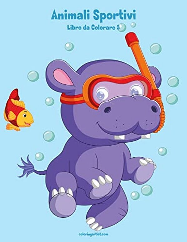 Animali Sportivi Libro Da Colorare 3-..
