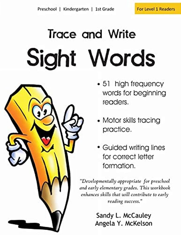 Trace And Write Sight Words: 51 High-Frequency Words For Beginning Readers-..