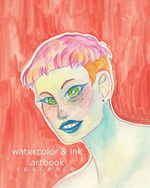 Space Ace Watercolor & Ink Art Book-..