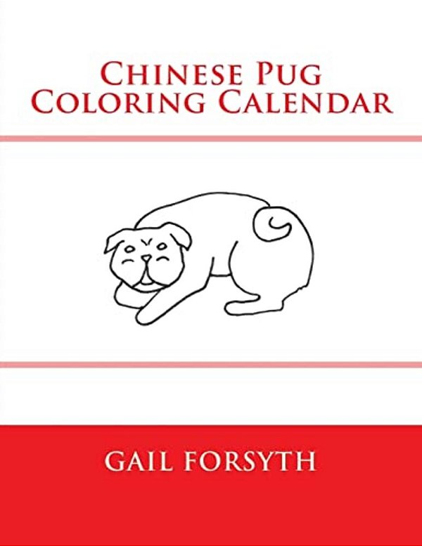 Chinese Pug Coloring Calendar-..
