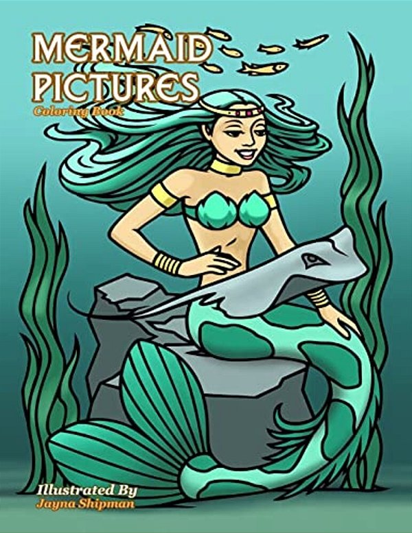 Mermaid Pictures: Coloring Book-..