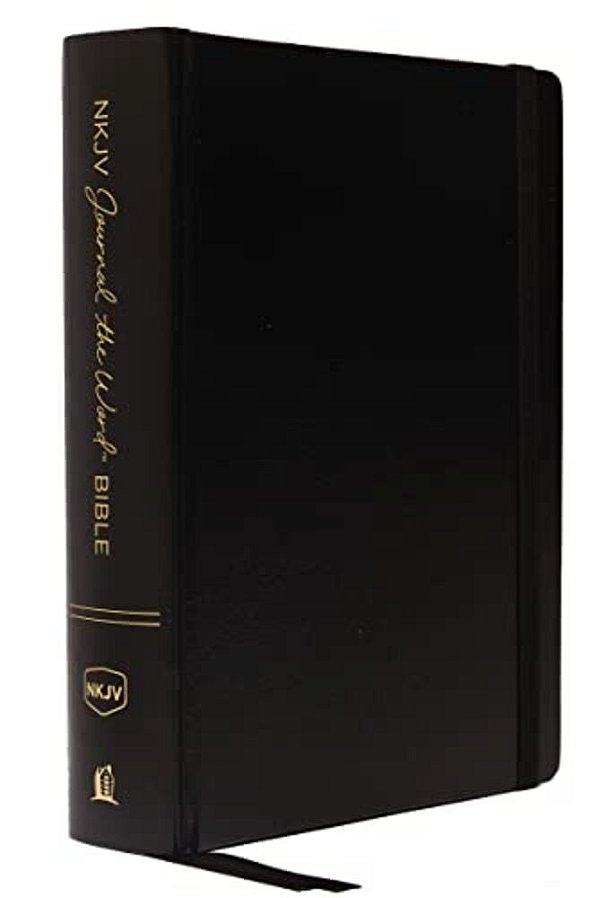 Nkjv, Journal The Word Bible, Large Print, Hardcover, Black, Red Letter Edition: Reflect, Journal, Or Create Art Next To Your Favorite Verses-..