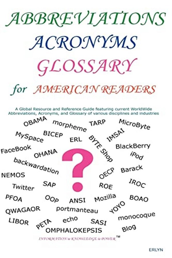 Abbreviations Acronyms Glossary For American Readers: N/a-..