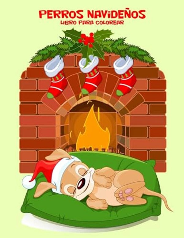Perros Navideños Libro Para Colorear 1-..