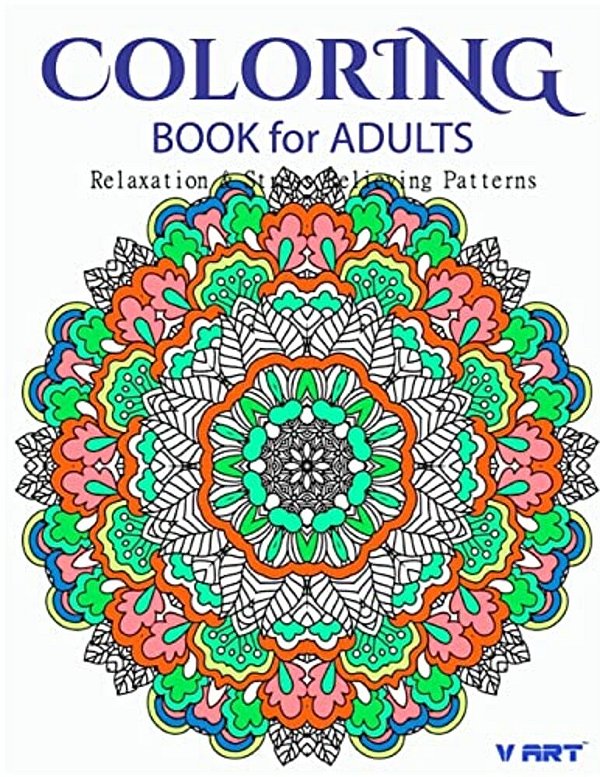 Coloring Books For Adults 5: Coloring Books For Grownups: Stress Relieving Patterns-..