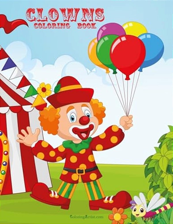 Clowns Coloring Book 2-..
