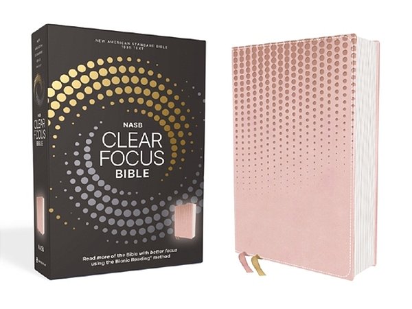 Nasb, Clear Focus Bible, Leathersoft, Pink: Read More Of The Bible With Better Focus-..
