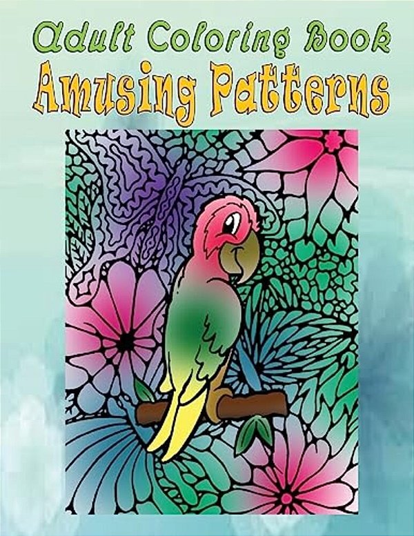 Adult Coloring Book Amusing Patterns: Mandala Coloring Book-..