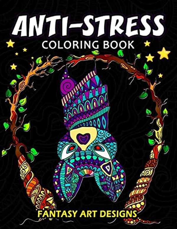 Anti-Stress Coloring Book For Adults: Cute Coloring Book Easy, Fun, Beautiful Coloring Pages-..