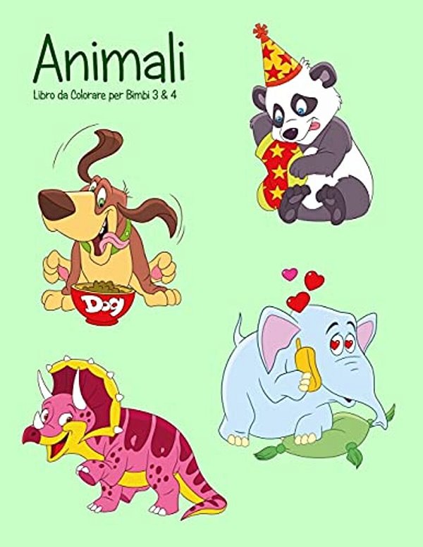 Animali Libro Da Colorare Per Bimbi 3 & 4-..