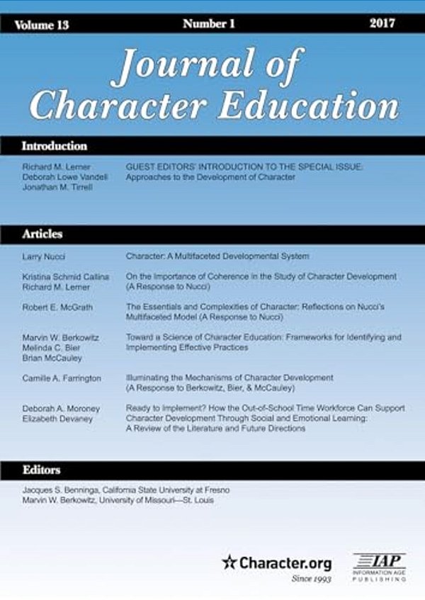 Journal Of Character Education Vol 13 Issue 1-..