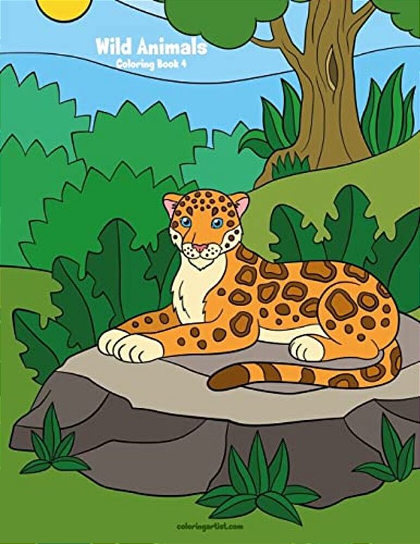 Wild Animals Coloring Book 4-..