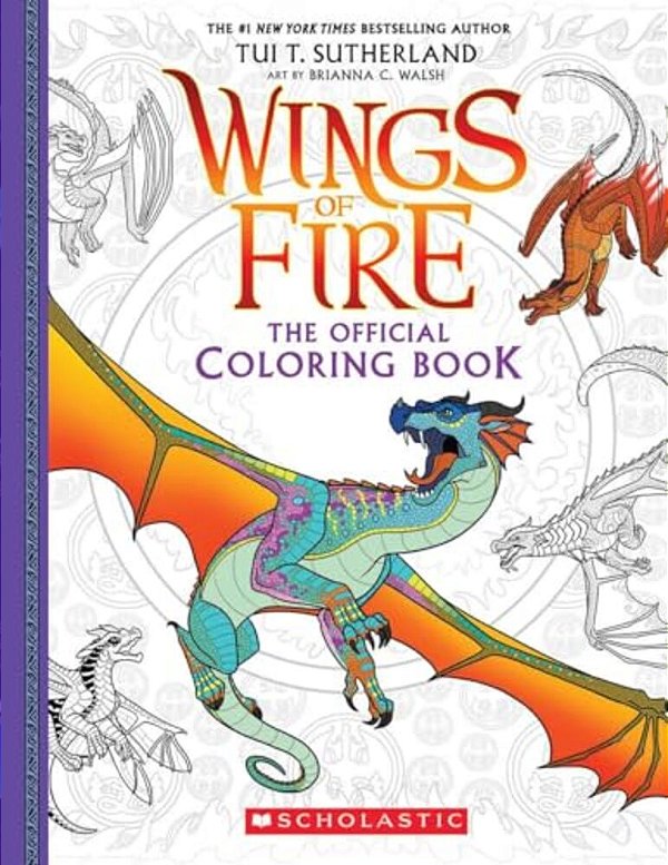 Official Wings Of Fire Coloring Book The Perfect Stocking Stuffer!-..
