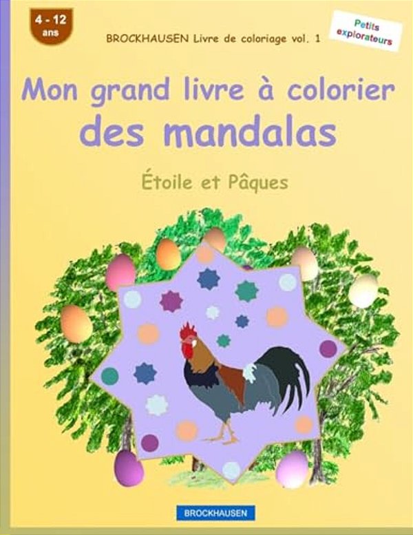 Brockhausen Livre De Coloriage Vol. 1 - Mon Grand Livre À Colorier Des Mandalas: Étoile Et Pâques-..