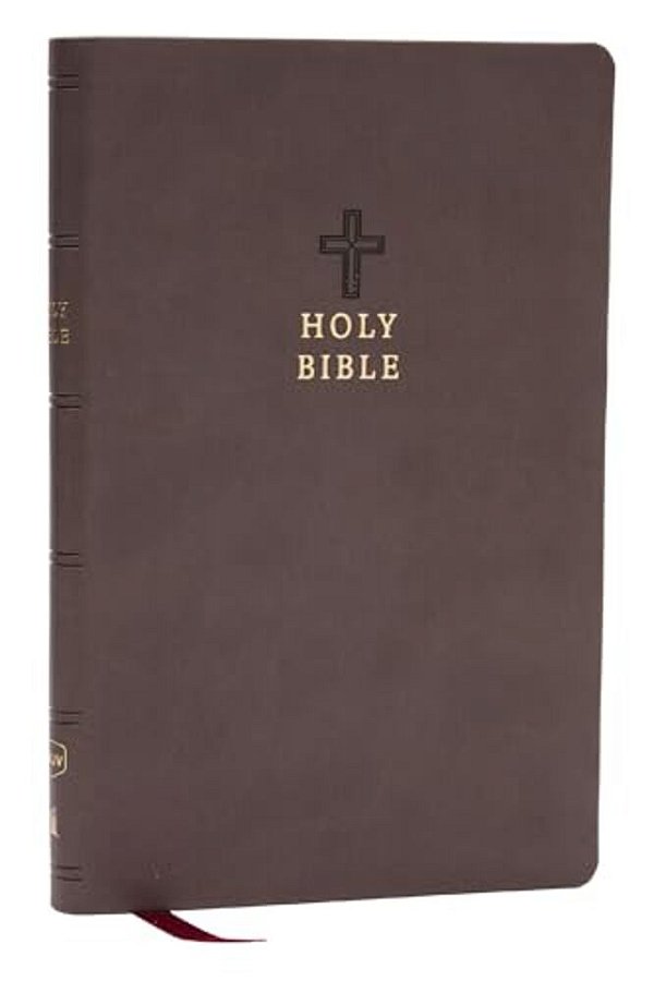Nkjv Holy Bible, Value Ultra Thinline, Charcoal Leathersoft, Red Letter, Comfort Print-..