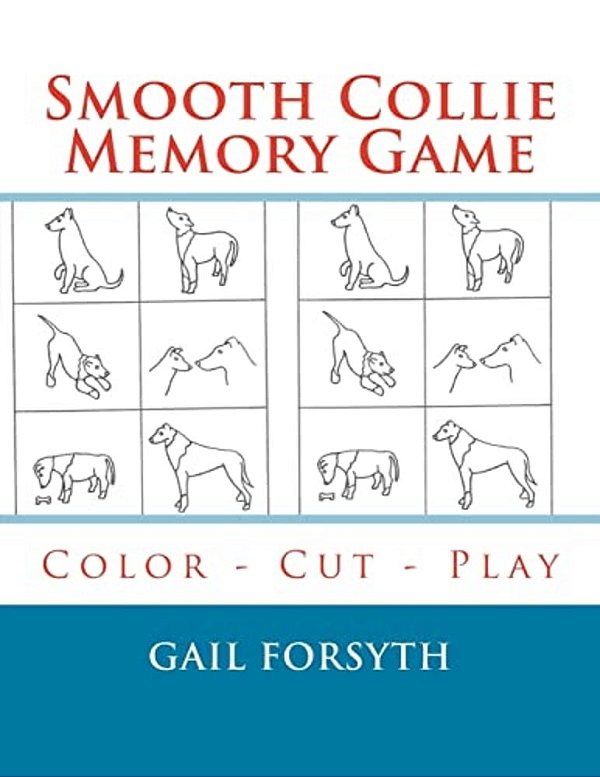 Smooth Collie Memory Game: Color - Cut - Play-..