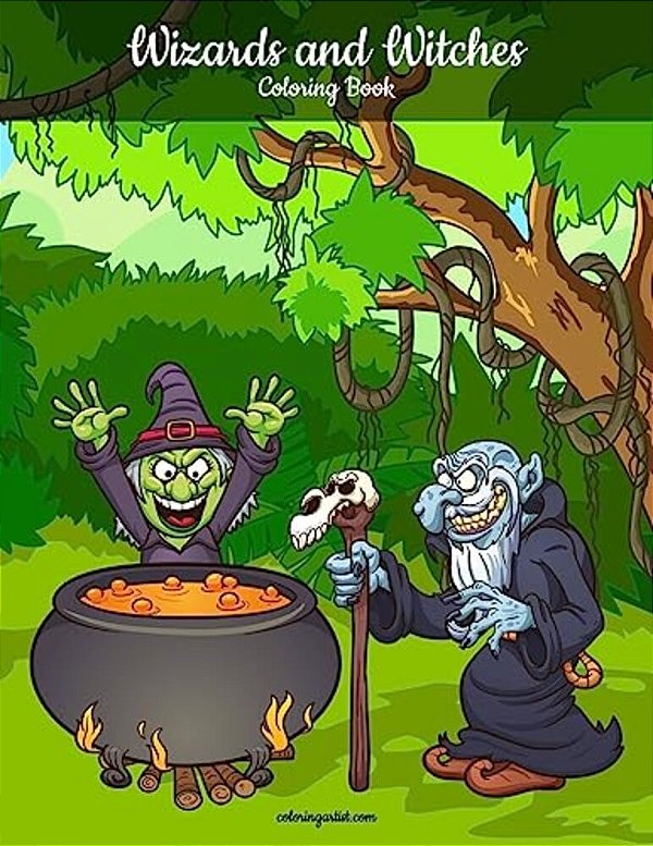 Wizards And Witches Coloring Book 1-..