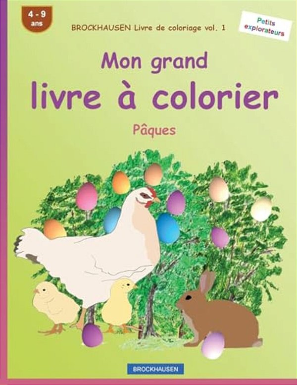 Brockhausen Livre De Coloriage Vol. 1 - Mon Grand Livre À Colorier: Pâques-..