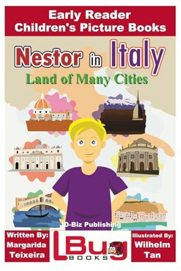 Nestor In Italy - Land Of Many Cities - Early Reader - Children's Picture Books-..