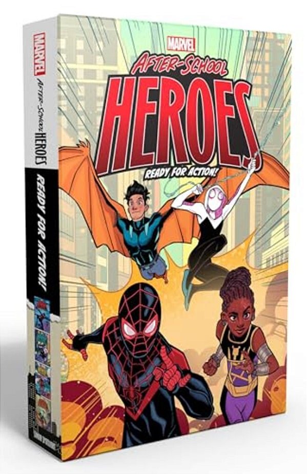 Marvel After-School Heroes Ready For Action! (Boxed Set): Miles Morales Untangles A Web; Ghost-Spider's Unbreakable Mission; Shuri Takes Control; Rept-..