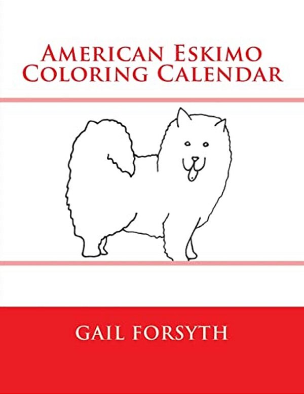 American Eskimo Coloring Calendar-..