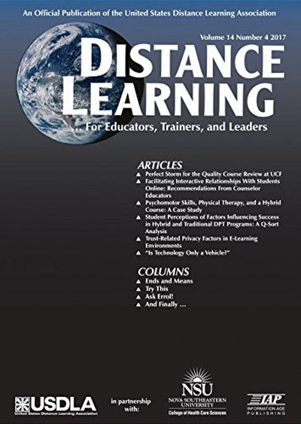 Distance Learning Vol 14 Issue 4-..