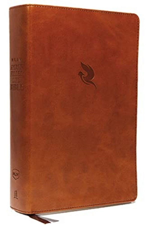 Nkjv, Spirit-Filled Life Bible, Third Edition, Imitation Leather, Brown, Indexed, Red Letter Edition, Comfort Print: Kingdom Equipping Through The Pow-..