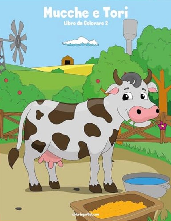 Mucche E Tori Libro Da Colorare 2-..
