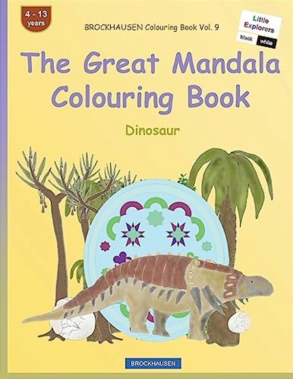 Brockhausen Colouring Book Vol. 9 - The Great Mandala Colouring Book: Dinosaur-..