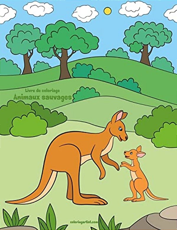 Livre De Coloriage Animaux Sauvages 5-..